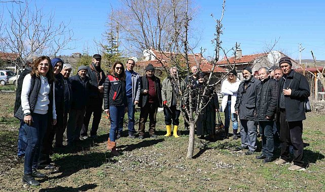 Eskişehir çiftçisine meyve ağaçlarında aşılama kursu