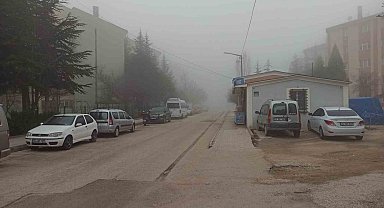 Eskişehir'in yüksek kesimlerinde sis etkili oldu