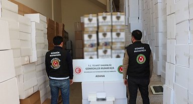Gümrük muhafaza ekipleri Adana'da 11 milyon adet makaron ele geçirdi