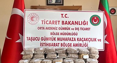 Gümrük Muhafaza ekipleri Mersin'de 35 kilogram esrar ele geçirdi