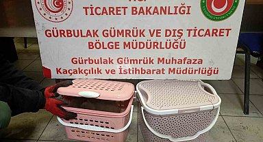 Gürbulak Gümrük Kapısı'nda 11 adet yavru maymun ele geçirildi