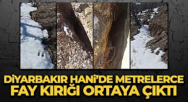 Hani’de metrelerce fay kırığı ortaya çıktı