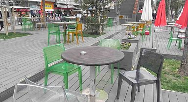 Havalar soğudu çay bahçeleri boş kaldı