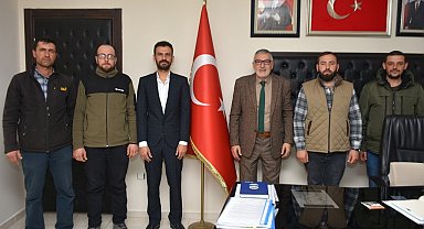 İnönü Ziraat Odası Başkanı Küçükçiftçi, Başkan Bozkurt ile bir araya geldi