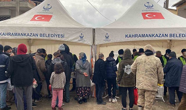 Kahramankazan Belediyesinden deprem bölgesi Malatya'da iftar yemeği