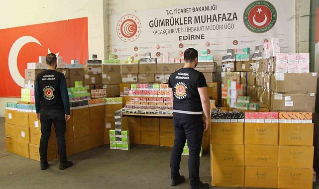Kapıkule Gümrük Kapısı'nda 48 milyon lira değerinde kaçak elektronik sigara ele geçirildi