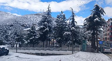Kar Hadim ilçesini beyaza bürüdü