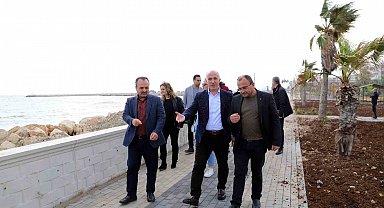 Karaduvar Sahili 2. Etap Park çalışmalarında sona gelindi