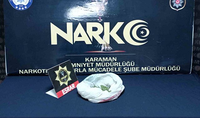 Karaman'daki uyuşturucu operasyonunda 1 tutuklama