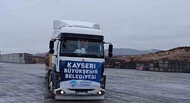 Kayseri Büyükşehir'den Malatya Darende Belediyesi'ne 3 bin metrekare kilitli parke desteği