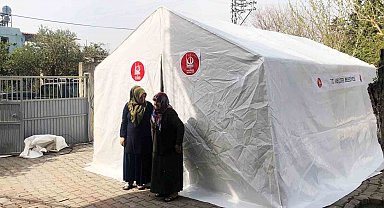 Keçiören Belediyesinin çadırları kuruldu, hizmete sunuldu