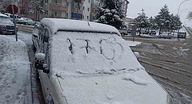 Konya'da Mart ayında kar etkili oldu