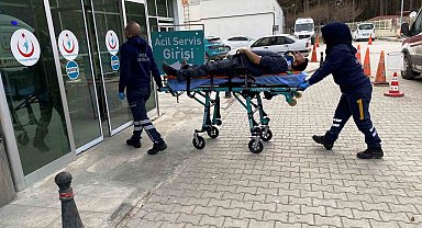 Kulu'da tırın dorsesinden düşen şahıs yaralandı