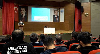 Melikgazi'de Belediye Personeline İş güvenliği Eğitimi