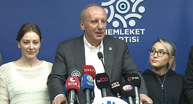Memleket Partisi Lideri İnce: " O çağrıyı bana değil genel başkanlarına yapsınlar"