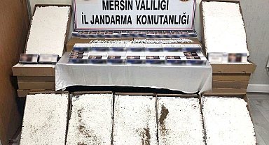 Mersin'de 110 bin adet kaçak makaron ele geçirildi