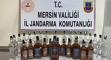 Mersin'de kaçak alkol ve sigara operasyonu
