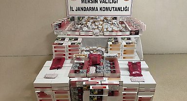 Mersin'de kaçak sigara ve sahte içki operasyonu
