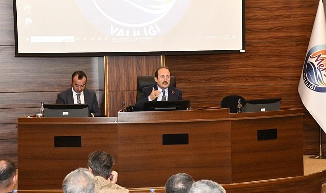 Mersin'de Vali Pehlivan başkanlığında seçim güvenliği toplantısı yapıldı