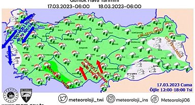 Meteoroloji'den uyarı: Kuvvetli yağış, sel baskını ve fırtına bekleniyor