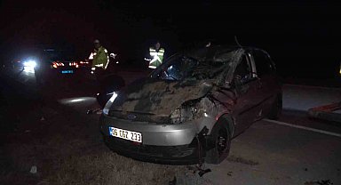 Navigasyonu ayarlarken dikkati dağıldı, otomobili ile takla attı