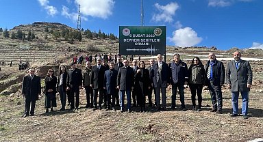 Nevşehir'de Deprem Şehitleri Ormanı'na ilk fidanlar dikildi