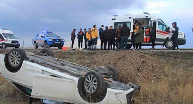 Otomobil şarampole uçtu: 4 yaralı