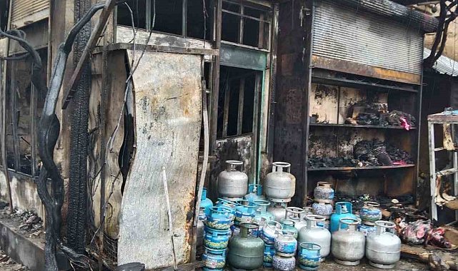 Patlayan trafo bakkal dükkanında yangın çıkardı: 1 ölü