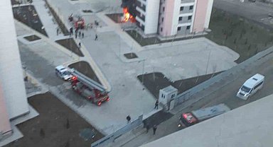 Sitede çıkan yangın paniğe sebep oldu