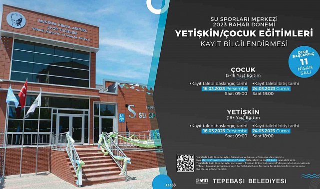 Su Sporları Merkezi Bahar Dönemi kayıtları başlıyor