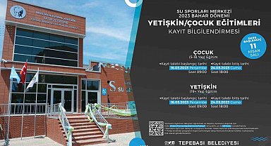 Su Sporları Merkezi Bahar Dönemi kayıtları başlıyor