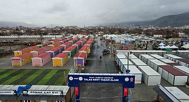 Talas Elbistan'a konteyner kent kurdu