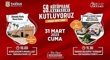 Tarsus Belediyesinden kreş, okuma salonu ve kütüphane