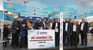 Tarsus'ta Oto Galericiler Sitesinin temelini atıldı