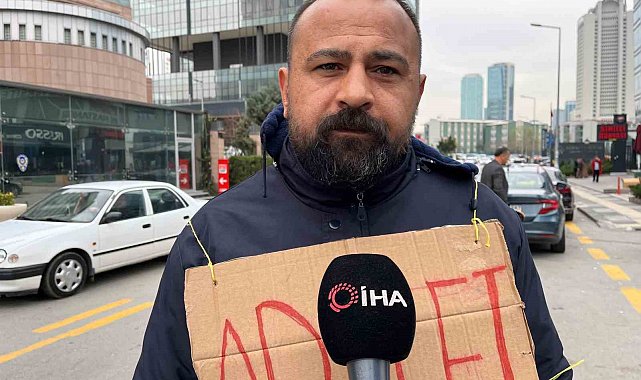 Tekirdağ Belediyesinde işten çıkarılan işçiden CHP önünde eylem