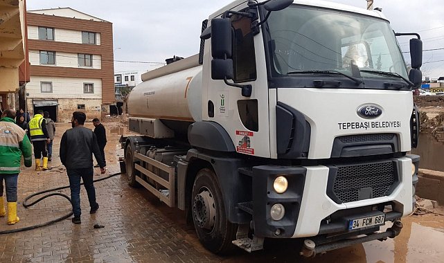 Tepebaşı Belediyesi sel bölgesinde