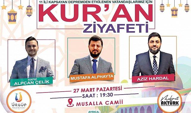 Ürgüp'te mevlit programı düzenlenecek