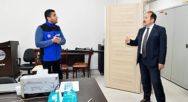 Vali Pehlivan, AFAD İl Müdürlüğünde incelemelerde bulundu