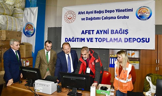 Vali Pehlivan, AFAD Lojistik Merkezinde incelemelerde bulundu
