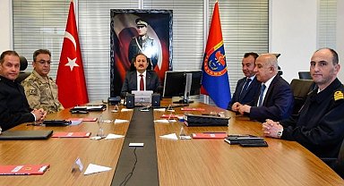 Vali Pehlivan başkanlığında güvenlik toplantısı gerçekleştirildi