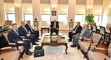 Yargıtay Başkanı Akarca, Azerbaycan Yüksek Mahkemesi İdari Daire Başkanı Mammadov'u kabul etti