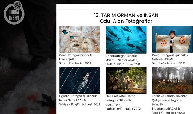 13. Tarım Orman ve İnsan Fotoğraf Yarışması'nda sonuçlar belli oldu
