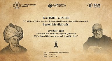 'Besteli Mevlid' kaleme alındığı Bursa'da ilk kez icra edilecek