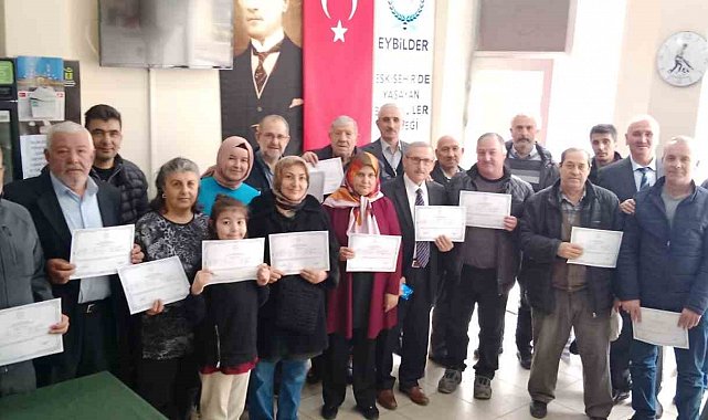 'Mantar Yetiştiriciliği' kursuna katılan 40 kursiyer törenle sertifikalarını aldılar