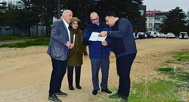 Ağız ve Diş Sağlığı Merkezi Ek Hizmet Binası Arazisi Sağlık Müdürlüğünce İncelendi