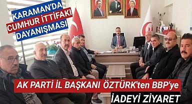 AK PARTİ İL BAŞKANI ÖZTÜRK'ten BBP'ye ZİYARET