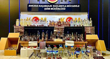 Ankara'da kaçak alkol imalatı ve satışı yapan eğlence mekanlarına operasyon: 3 gözaltı