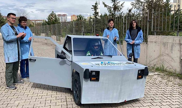Ankara'da liselilerin ürettiği elektrikli araç "Evcar V2" TEKNOFEST'te yarışacak