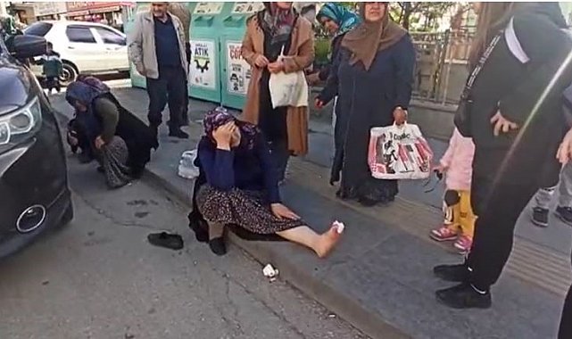 Ankara'da otomobilin çarptığı kadın yaralandı