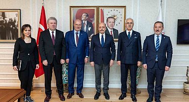 ATO Başkanı Baran, Bakan Vedat Bilgin'i ziyaret etti